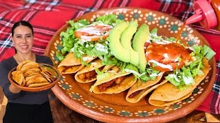 Tacos Dorados de Sobras  que Nada se DESPERDICIE 😉 [upl. by Dodd]