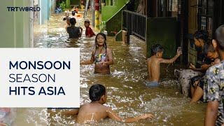 Thousands affected by floods in Southeast Asia [upl. by Colin]