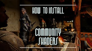 Skyrim Se  Community Shaders Mod ENB Alternative Install Guide for Performance Gains [upl. by Salomone]