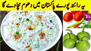 Raita Recipe by Cook with Farooq  Mix Vegetable Kado Raita  Summer Special Biryani Pulao Raita [upl. by Aitital]