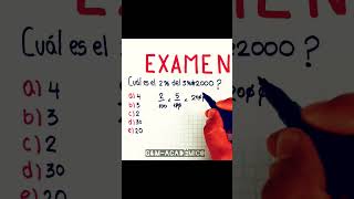 Examen youtubeshorts matematica youtube matemática matematicas [upl. by Maire]