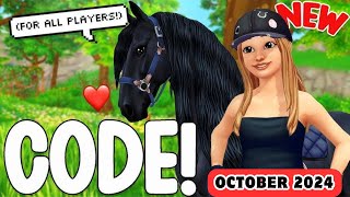 NEW 7  SSO REDEEM CODES  NEW STAR STABLE CODES OCTOBER 2024  REDEEM CODE STAR STABLE ONLINE [upl. by Einnalem]