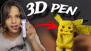 I made Pikachu with 3D Pen 😱 3dpenart [upl. by Ttevy329]