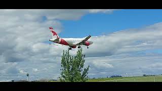 ROUGE Reg CFYNS AIRBUS A319 114 FROM DEER LAKE FLIGHT AC1177 [upl. by Mcgill920]