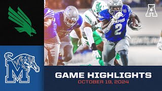 Game Highlights North Texas vs Memphis Oct 19 2024 [upl. by Mollie]