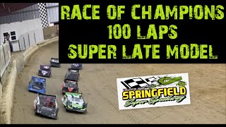 SUPER LATE MODEL 100 LAPS Race Of Champions 15 Scale RC Dirt Oval [upl. by Swayder]