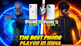 TODAY CHALLENGE ￼HIGH AND DEVICE PLAYER IPHONE 15 VS IPHONE 11 ⁉️ can I win this match 😰￼ [upl. by Yortal]