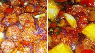 Tasty Spanish Food Patatas Bravas  Holiday food from around the world [upl. by Ebonee503]