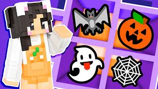 💜Minecraft BUT Every Room is a Different HALLOWEEN EMOJI [upl. by Atteuqahc]