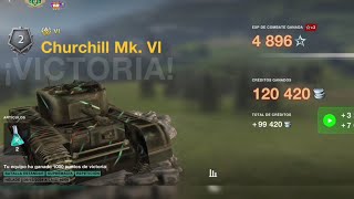 gameplay churchill Mk VI wotblitz [upl. by Muna910]