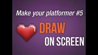 🔴Make own video game with Game Maker Studio 2  Platformer tutorial  5 draw health [upl. by Hamid]