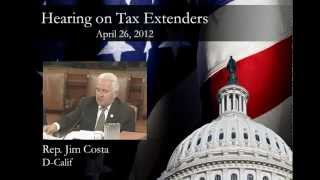 Support for the New Markets Tax Credit  April 2012 Hearing on Tax Extenders [upl. by Nohsyt]