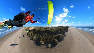 Dune Soaring Wijk aan Zee 11 October 2024 180º FOV Raw Footage [upl. by Ased]