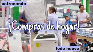 COMPRAS PARA EL HOGARMI HERMANA ESTRENA LAVADORA😲 [upl. by Iggam669]