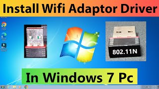 How to Download and Install Wifi Adaptor Driver in Windows 7 Pc amp Laptop  Wifi Driver Download Kare [upl. by Erickson]