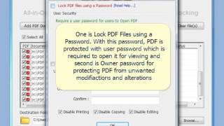 PDF Locker  Tool to lock PDF documents [upl. by Nerol]