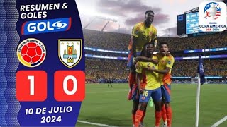 COLOMBIA vs URUGUAY 10 🏆 Semifinal Copa America 2024 🎙️ GOL CARACOL [upl. by Johanan]