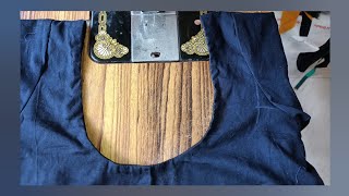 How to stitch blouse neck cross piece [upl. by Shulem]