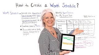 How to Create a Work Schedule  Project Management Training [upl. by Oniratac281]