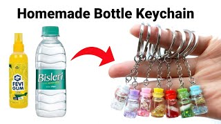 How to make Keychain at homeHomemade bottle KeychainDIY Gift Keychainbts KeychainCute Keychain [upl. by Nnayrrehs]