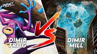 Dimir Frog Bryan VS Dimir Mill Lincoln PAPER  Modern FNM at Impact Gaming Center [upl. by Nedyaj]