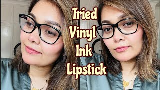 Tried Viral VINYL INK Lipstick 💄 [upl. by Enoryt573]