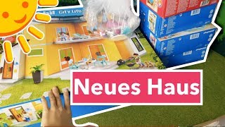 💛Mein neues Playmobil Haus  auspacken und einrichten  unboxing  Familie Sonnenschein [upl. by Jeremy]