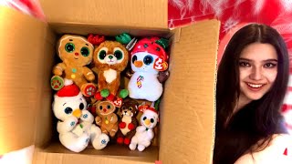 JOLLIEST HOLIDAY BEANIE BOO UNBOXING EVER [upl. by Gottwald]