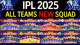 IPL 2025  All Team Squad  IPL Teams 2025 Players List  RCBCSKMIKKRSRHGTDCPBKSRRLSG [upl. by Arnoldo]