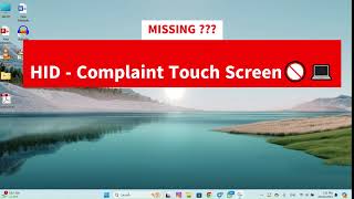 How to Fix HIDComplaint Touch Screen Missing [upl. by Scholem696]