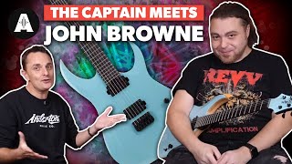 The Captain Meets John Browne Monuments  First Look at his New Signature Schecter Guitar [upl. by Kelson45]