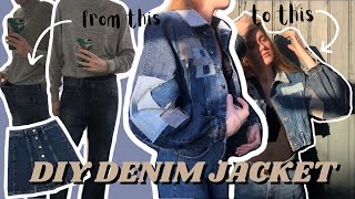 DIY DENIM JACKET  eine JEANSJacke nähen  Melwa Atelier  Deutsch [upl. by Annert]