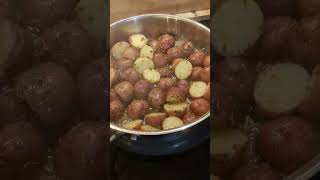 Super simple recipe for pesto red potatoes on the site CluelessCookingwithLovecom [upl. by Haimirej]