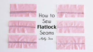 Learn to Sew a Flatlock Stitch [upl. by Shelbi]