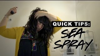 LUSH Quick Tips Sea Spray [upl. by Nainatrad]