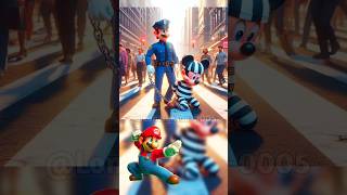 Marios team Becomes Police Arrested shorts mario memes animation supermario viral [upl. by Akiv]