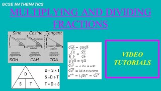 GCSE Maths multiplying and dividing fractions [upl. by Stern]