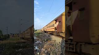 13465 Howrah Malda intercity Express speeding through chuchura with howrah Wap4 [upl. by Cence339]