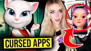 1 Hour of CURSED APPS That you Should NEVER DOWNLOADSCARY HAUNTED APPS [upl. by Aiet]