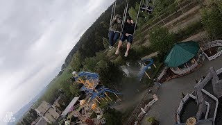 Flyrosaurus  POV  Fantasiana Erlebnispark Straßwalchen  SBFVisa  Swing Tower [upl. by Elimay181]