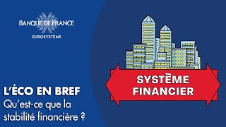 Questce que la stabilité financière   Banque de France [upl. by Steffane136]