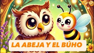 La abeja 🐝 y el búho 🦉 cuentoparaniños lamamiviajera [upl. by Chico]