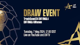 Draw event  TruckScout24 EHF FINAL4 and EHF FINAL4 Women  Season 202324 [upl. by Aslam]