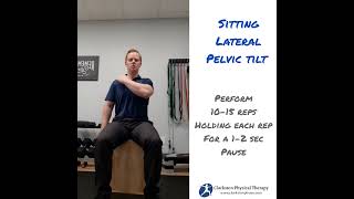 Sitting Lateral Pelvic Tilts [upl. by Hagen]