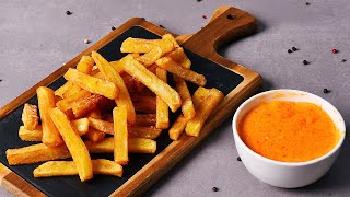 Machen Sie perfekte Pommes Frites wie bei McDonalds und Käsesoße – knusprig und lecker [upl. by Nahtnaoj]