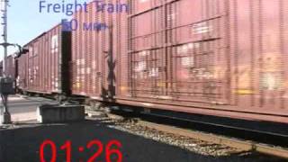 Typical train noise and speeds  Amtrak Cascades and freight [upl. by Toy]