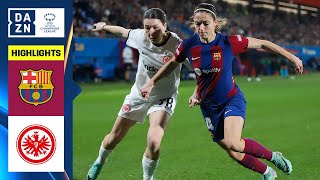 HIGHLIGHTS  FC Barcelona vs Eintracht Frankfurt  UEFA Womens Champions League 202324 Español [upl. by Fridlund372]