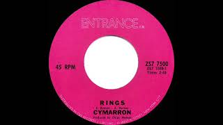 1971 HITS ARCHIVE Rings  Cymarron mono 45 [upl. by Noel16]