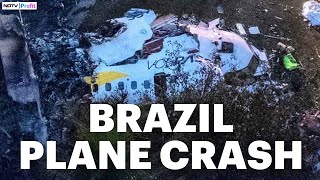 Brazil Plane Crash Video Footage Of Plane Crash That Killed All 61 On Board [upl. by Cheadle]