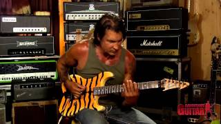 George Lynch  Creating riffs and licks using shapes from the Blues Scale [upl. by Nocaj]